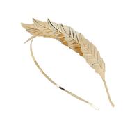 Chenxi Studio Witch Hair Jewelry Bride Headband Golden Leaf For Carnivals Party Handmade Hairband Party Costume Bride Accessories