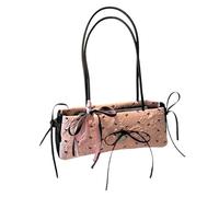 Chenxi Studio Women Armpit Bag Fashionable Handbag All-matching Underarm Bag Lovely Bows Shoulder Ladies Everyday For Daily Womens Shoulder Pu Leather Armpit Lovely Bows Handbag For Everyday