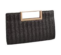 Chenxi Studio Womens Chain Strap Crossbody Bag Elegant Evening Bag Handbag Simple Banquet Straw Clutches Shoulder For Party Women Elegant Handbag Simple Banquet Evening Chain Crossbody