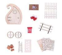 Chenxi Studio Wooden Dollhouses Accessories 20 Tiny Christmas Door Safe Holiday Craft Set For Kids Adults Kids Creative Educational Dollhouses Toy