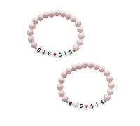 CHENXIKK Big Sister Gift for Sister, Big Sister Bracelet - Big Sis Announcement Jewelry, 5.5 Inches, Acrylic, acrylic