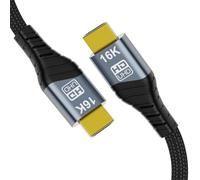 chenyang 16K HDMI Cable,HDMI 2.2 Ultra High Speed 96Gbps Gold Plating Braided Cable Supports 16K@60Hz with DSC,8K@120Hz,HDR 10+,HBR3,DSC 1.2a 6.56FT/2.0M