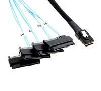 chenyang 1M Mini SAS SFF-8087 36Pin Host to 4 SFF-8482 Target SAS Disk Cable