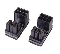 chenyang 2 PACK ATX 6Pin 180 Degree Angled Power Connector Adapter for GPU Graphics Card