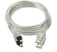chenyang 2 Pack Only for DCR-TRV75E DV Firewire to USB Cable USB 2.0 to Firewire IEEE 1394 4Pin iLink Cable 1.0M