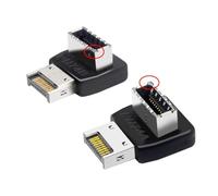 chenyang 2 Pack USB 3.2 Gen 2 USB 3.1 Type-E Front Panel Socket Motherboard Header Adapter
