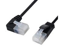 Chenyang 2m Cat6 Ethernet Cable, 90 Degree Right Angled RJ45 UTP Network Extension Patch Cord for Laptop, Router, TV Box, Gaming Console