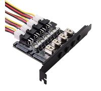 chenyang 4 SATA HDD SSD Hard Drive Power Switch Selector Module Control System with 120mm PCI Bracket