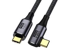 chenyang 90 Degree Angled USB-C to USB-C USB4 Cable 40Gbps with 100W Charging UHD 8K 5K 4K@60Hz USB4.0 Compatible with Thunderbolt3/4 0.8M