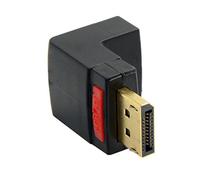 chenyang CY DP DisplayPort Male 90 Degree Up Angled to Female Extension Adapter Converter Black 4K