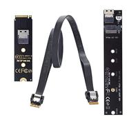 chenyang CY M.2 NVME NGFF M-Key SSD Male to Female Extension Cable 40cm with SFF-8654 Connector Adapter for Mainboard SSD 2280/22110