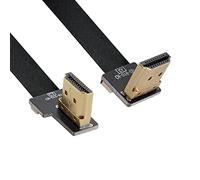 ChenYang CY Type A HDMI Male Upward Angled 90 Degree to HDMI Male Right Angled 90 Degree HDTV FPC Flat Cable 20CM for FPV HDTV Multicopter Aerial Photography