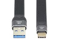 chenyang CY USB 3.0 Type A Male to USB-C USB 3.1 Type C Male Host 10Gbps Flat Slim FPC Data Cable for Laptop & Phone