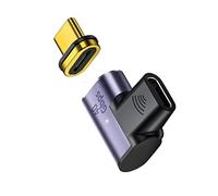 chenyang CY USB C Magnetic Connector,40Gbps USB4 Type C Male to Female 90 Degree Angled Adapter 100W Power Data 8K Video for Laptop Phone
