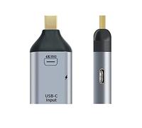 chenyang CY USB-C Type-C Female Source Input to Mini Displayport DP Male Output HDTV 4K 60hz 1080P Adapter with PD Power Port for Phone & Laptop