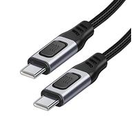 ChenYang CY USB-C Type-C Male to USB-C Male USB 2.0 Version Data Cable Support E-Marker PD 100W for Laptop & Phone 1.0M