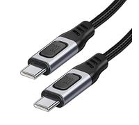 ChenYang CY USB-C Type-C Male to USB-C Male USB 2.0 Version Data Cable Support E-Marker PD 100W for Laptop & Phone 1.5M