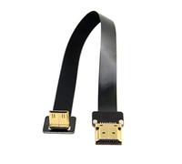 chenyang CYFPV Up Angled 90 Degree FPV Mini HDMI Male to HDMI Male FPC Flat Cable for FPV HDTV Multicopter Aerial Photography 20cm