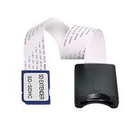 chenyang EP-099 CY SD to SD Card Extension Cable Standard SD SDHC Memory Card Kit Male to SD Female Extension Soft Flat FPC Cable Extender 25cm,Black