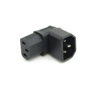 CHENYANG IEC Male C14 to Down Right Angled 90 Degrdd IEC Female C13 Power Extension Adapter