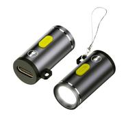 chenyang Mini Torch, USB C LED Light Brightness, 210 Lumens, Power Supply via Charger/Power Bank, Small and Easy to Carry with Hook Hole