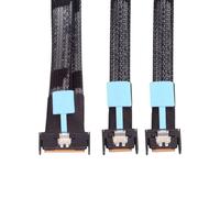 chenyang PCI-E 5.0 Mini Cool Edge IO MCIO 8X 74Pin 1 to 2 MCIO 4X 38Pin SFF-TA-1016 Extension Data Cable 0.5M