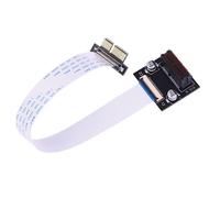 chenyang PCI-E X1 Extension Adapter PCI Express X1 Low Profile Angled Riser Card Extender Relocate Adapter