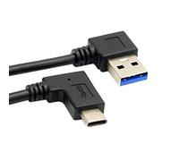 chenyang Reversible USB 3.1 Type C USB-C Angled to 90 Degree Right Angled USB 3.0 Cable for Tablet Mobile Phone 30cm