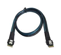 CHENYANG Slim Line SAS 4.0 SFF-8654 4i 38pin Host to SFF-8654 38pin Target Raid Cable 50cm