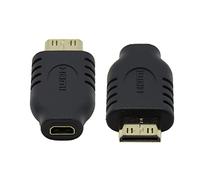 chenyang Type D Micro HDMI Socket Female to Type-C Mini HDMI 1.4 Male Convertor Adapter: Electronics