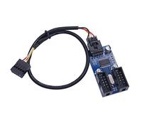 chenyang USB 2.0 9Pin Header 1 to 2 Female Extension Cable HUB Connector Motherbord Adapter Port Multilier