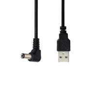 chenyang USB 2.0 Type A Male to Right Angled 90 Degree 5.5 x 2.1mm DC 5V Power Plug Barrel Connector Charge Cable 100cm