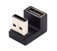 chenyang USB 3.0 Adapter,USB 3.0 Type A Male to Female Extension Power Data Video Adapter Opposite U Shape Angled 10Gbps