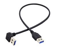 chenyang USB 3.0 Cable USB 3.0 Type A 90 Degree Down Angled Extension Data Cable 40cm