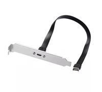 chenyang USB 3.2 Gen 2x2 20Gbps USB C Front Panel Header to USB Type-E Motherboard Extension Cable Adapter with 12cm PCI-E Bracket