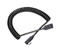chenyang USB C Coiled Stretch Cable USB Type C Male to Female Power Data Extension Cable for Keyboard Mouse