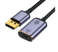 chenyang USB C to Displayport Cable,USB Type C Female Input to Displayport 1.4 Male Output HDTV Cable 8K@60hz 4K@120hz for Tablet Phone Laptop