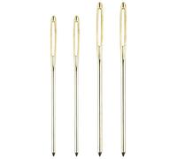 ChenYu99 4 Pieces Large Eye Blunt Steel Sewing Needles, Tapestry Darning Bodkin Needles, Yarn Knitting Crochet Needles for DIY Crafting, Weaving, Seaming & Needlework Projects