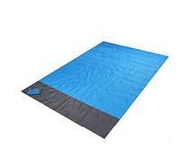 ChenYuNiu Extra Large Waterproof Beach Mat 200x210cm Sand-Free Camping Blanket Portable Outdoor Folding Cover for Tent & Bedding Ideal for Beach & Picnic (Blue)