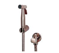ChenYuNiu Hand Held Bidet Sprayer Douche Toilet Kit Rose Gold Brass Shattaf Shower Head Copper Valve Set Jet Bidet Faucet Set(Bidet Faucet Set B)