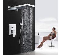 ChenYuNiu High Pressure Rainfall Shower Head Set Luxury Handheld Shower System with Cascade Showerhead Mixer Valve & Faucet Combo for Ultimate Bathroom Experience