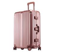 ChenYuNiu Portable Suitcase Luggage with Swivel Wheels Large-Capacity Suitcase Bright Color Aluminum Frame Wear-Resistant Carry-on Luggage Smooth to use