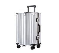 ChenYuNiu Suitcase Aluminum Frame Travel Trolley Suitcase Large Capacity Retro 22-inch Universal Wheels for Men and Women Suitcases