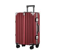 ChenYuNiu Suitcase Aluminum Frame Travel Trolley Suitcase Large Capacity Retro 22-inch Universal Wheels for Men and Women Suitcases