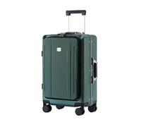 ChenYuNiu Travel Suitcase Aluminum Frame Front-Opening Trolley Case 24-inch Boarding Suitcase with Silent Universal Wheels Trolley Case Trolley Case