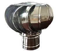 CHENYUOZ Chimney Spinner Cowl Stainless Steel, Ventilator Roof Ventilator 304 Stainless Steel Exhaust Cap(150mm)