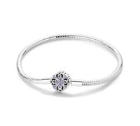 ChenYuTe 925 Sterling Silver Snake Chain Bracelet, Fully Compatible with Pandora Pendant, European Bracelet Jewellery, Daily Gift for Women