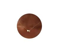 ChenYuTe Women's Simple and Elegant Gold/Silver Heart shaped A-Z Initial Letter Necklace -18K Gold Plated Letter Pendant Necklace Fashionable and Compact Women's Jewelry Birthday Gift, Metal, No