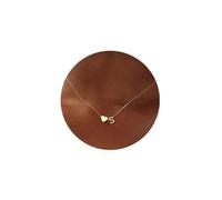 ChenYuTe Women's Simple and Elegant Gold/Silver Heart shaped A-Z Initial Letter Necklace -18K Gold Plated Letter Pendant Necklace Fashionable and Compact Women's Jewelry Birthday Gift, Metal, No