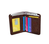 CHENZKBD Men's Wallets Men's Wallet Durability Retro Pu Short Men's Fashion Folding Credit Card Bag Can Store Coin Purse Gifts for Men-Khaki B
